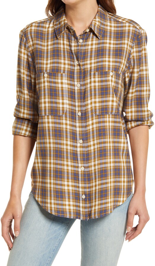 Womens Yellow Plaid Shirt | Shop the world's largest collection of 