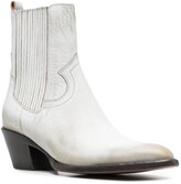 Thumbnail for your product : Buttero Distressed-Effect Pointed Boots