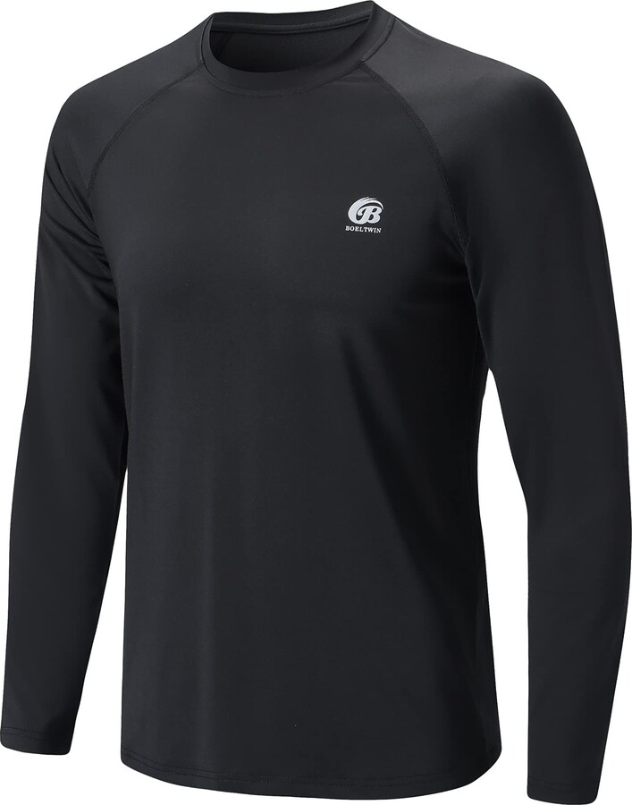 BOELTWIN Long Sleeve Cooling Shirts and Rash Guard for Men with UPF 50