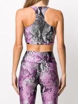 Thumbnail for your product : MSGM Snakeskin-Print Sports Bra