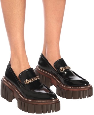 Stella McCartney Emilie faux leather loafers - ShopStyle Platforms