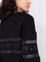 Thumbnail for your product : Chiara Ferragni Eye-Print Crew Neck Sweatshirt