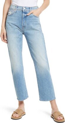 Mother The Ditcher Crop Straight Leg Jeans