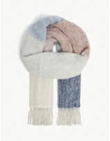 Thumbnail for your product : HOLZWEILER Tasselled check scarf
