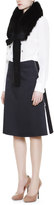 Thumbnail for your product : Mantu Side-Zip Contrast-Insert Skirt, Black/White