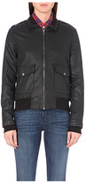 Thumbnail for your product : Current/Elliott Southside coated stretch-denim bomber jacket