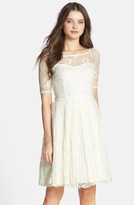 Thumbnail for your product : Betsey Johnson Lace Fit & Flare Dress