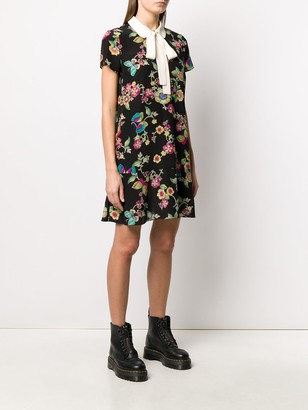 RED Valentino Floral Butterfly-Print Dress
