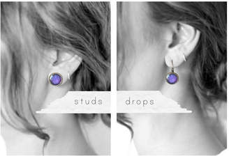 JuJu Treasures Deep Purple Galaxy Earrings
