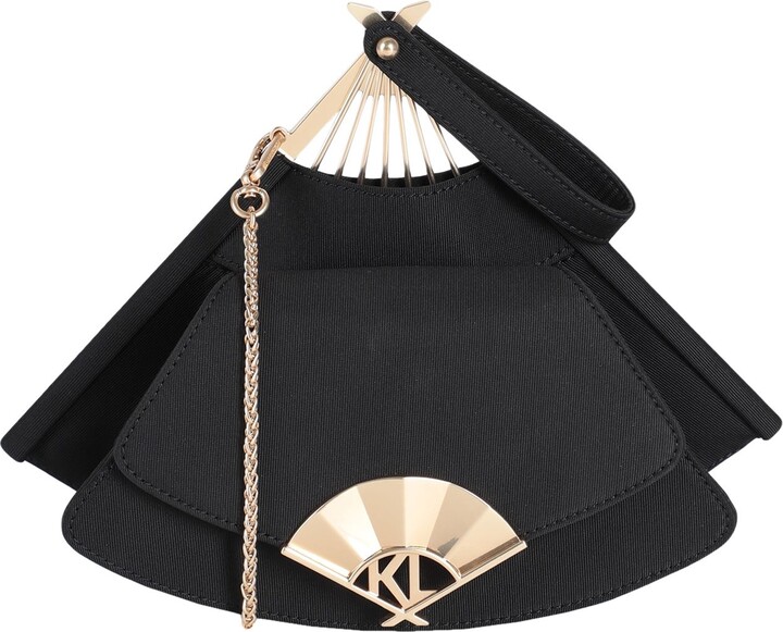 Women's K/ARCHIVE FAN SMALL CLUTCH BAG by KARL LAGERFELD
