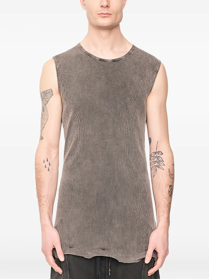 MD75 knitted sleeveless T-shirt