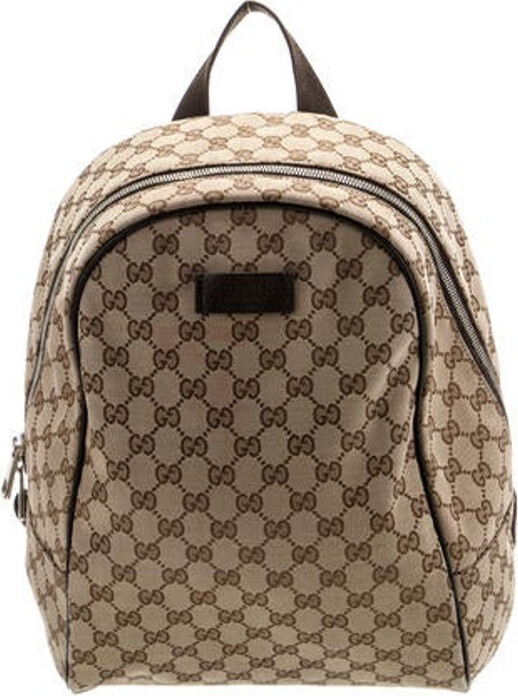 Gucci GG Supreme Monogram Drawstring Backpack - ShopStyle