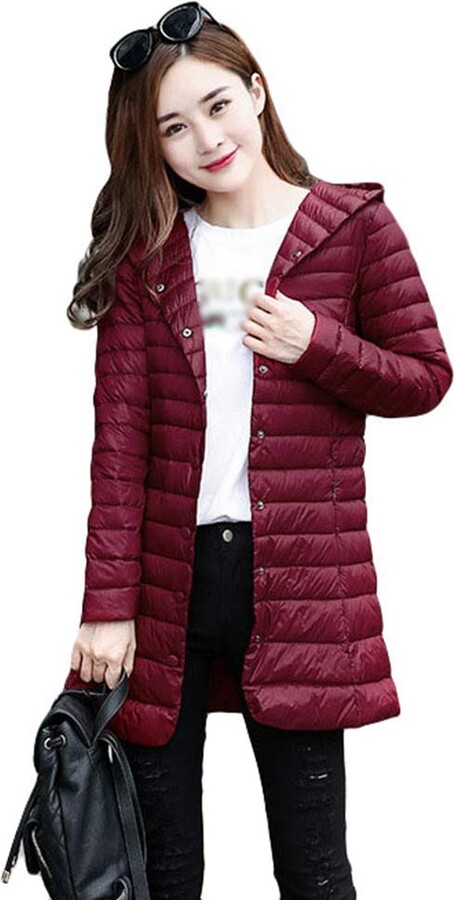 Women's Short Slim Fit Ruffle Trim Lace Puffer Warm Cotton Coat Jacket Winter 