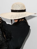 Thumbnail for your product : Maison Michel Blanche woven straw hat