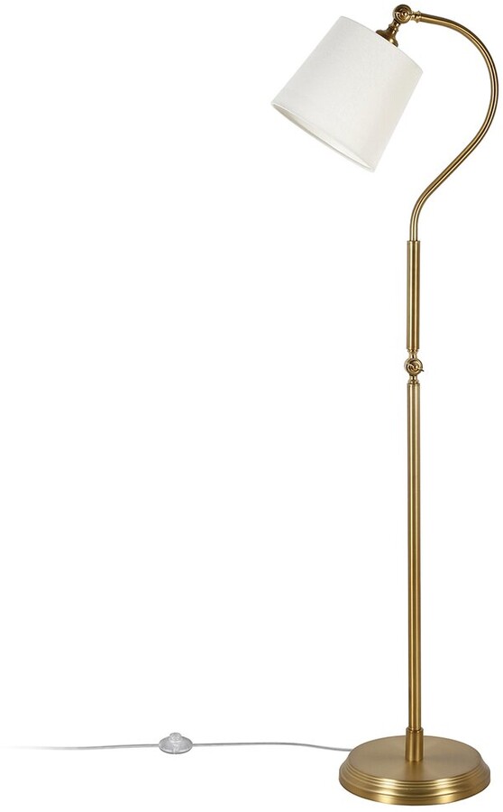 Abraham + Ivy Harland Brushed Brass Arc Floor Lamp ShopStyle