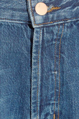 J Brand Ivy Cropped High-rise Straight-leg Jeans - Mid denim