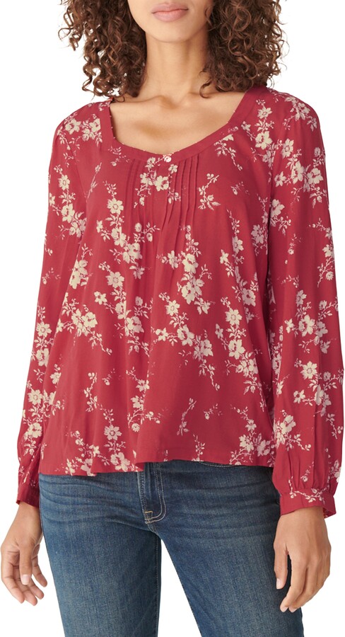 dillards peasant tops