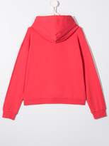 Thumbnail for your product : Tommy Hilfiger Junior logo hooded sweatshirt