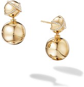 Thumbnail for your product : David Yurman Solari Double Drop Earring with Diamonds in 18K Yellow Gold