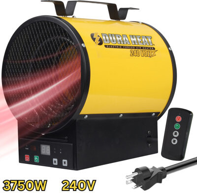 DuraHeat Dura Heat 240V Electric Garage Heater, Remote, Forced Air, Overheat Protection - EUH4000R
