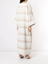 Thumbnail for your product : Bambah Petunia striped kaftan dress