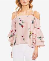 Thumbnail for your product : Vince Camuto Cold-Shoulder Tiered-Sleeve Top