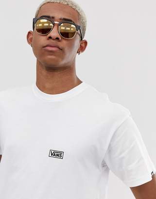 Vans Distort t-shirt with back print in white