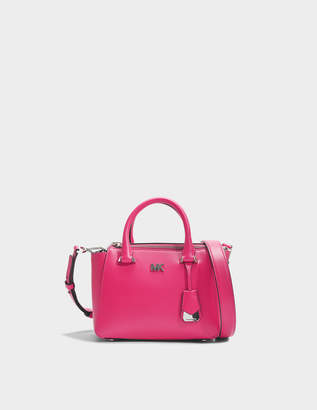 MICHAEL Michael Kors Nolita Mini Messenger Bag in Ultra Pink Leather