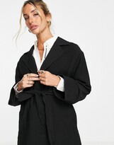 Thumbnail for your product : Topshop duster coat in black