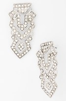 Thumbnail for your product : Cara Crystal Deco Chandelier Earrings