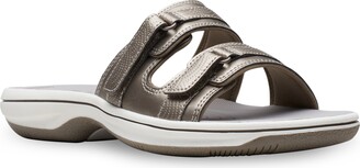 Clarks Women's Silver Sandals | ShopStyle