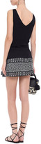 Thumbnail for your product : SUNDRESS Indiana Embroidered Crinkled Cotton-gauze Mini Skirt