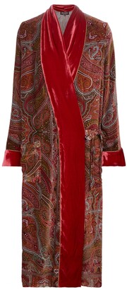 Etro Paisley velvet and silk cardigan