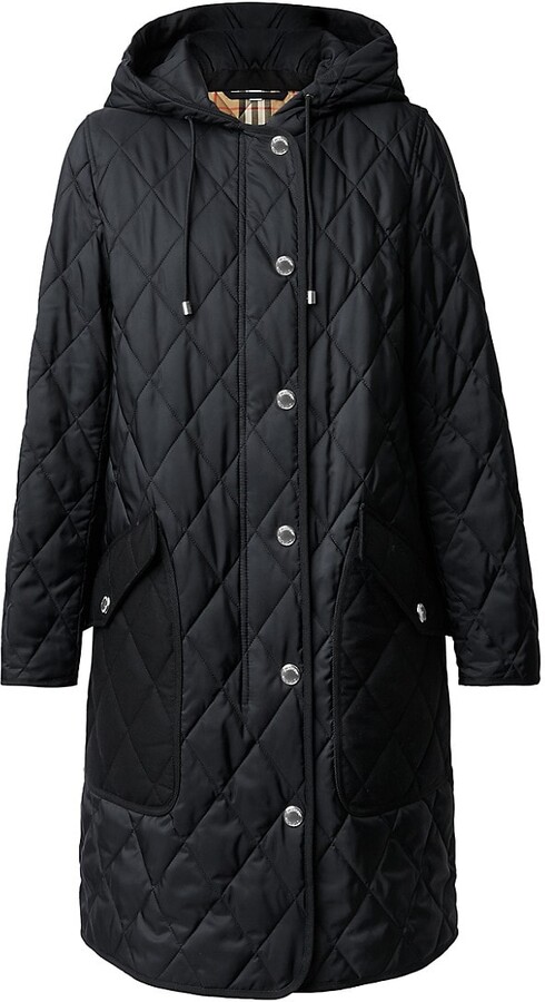 Burberry Women Long Quilted Coat | Shop the world's largest collection of  fashion | ShopStyle