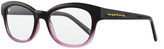 Thumbnail for your product : Kate Spade Amilia Rectangle Readers, Black/Pink