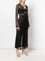 Thumbnail for your product : Alessandra Rich embroidered lace long dress