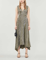Thumbnail for your product : Maje Royal pleated stretch-woven midi dress