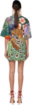 Thumbnail for your product : DSQUARED2 Tiger Drilled Cotton Mini Dress