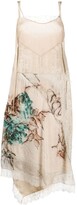 Thumbnail for your product : Antonio Marras Floral-Print Asymmetric-Hem Dress