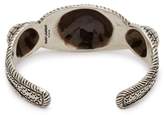 Thumbnail for your product : Saint Laurent Turquoise Cabochon Cuff - Womens - Silver