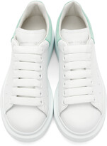 Thumbnail for your product : Alexander McQueen SSENSE Exclusive White & Green Oversized Sneakers