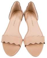Thumbnail for your product : Loeffler Randall Leather Scalloped Sandals