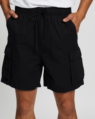 mens elastic waist cargo shorts australia