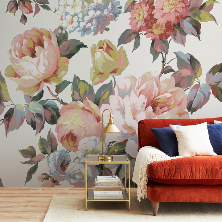 Dunelm Floral Wall Mural Terracotta - ShopStyle Decor