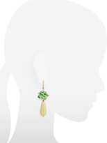 Thumbnail for your product : Murano House of Green Rose Glass Drop Earrings