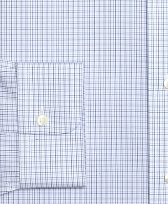 Brooks Brothers Regent Fitted Dress Shirt, Non-Iron Triple Tattersall
