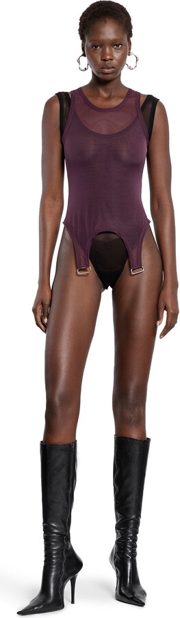 Thierry Mugler Layered Top in Mesh