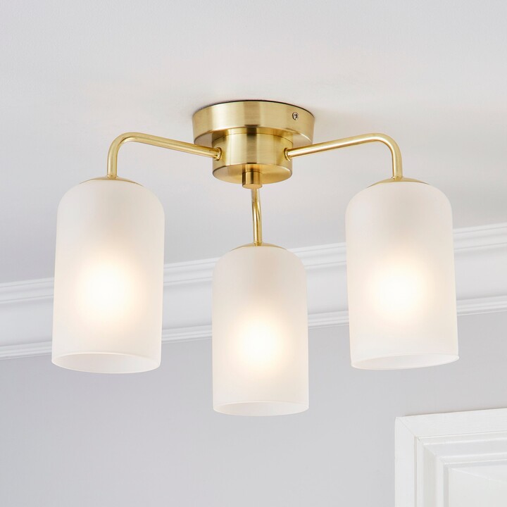 Dunelm Palazzo Gold 3 Light Semi Flush Fitting Gold ShopStyle