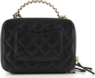 Chanel Pick Me Up Logo Handle Vanity Case Quilted Caviar Small - ShopStyle  Camera Bags