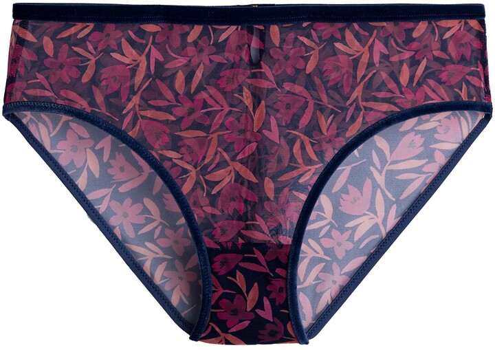 YSÉ X LA REDOUTE Floral Tulle Full Knickers - ShopStyle